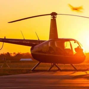 Sunset City and Mountain Views Scenic Flight